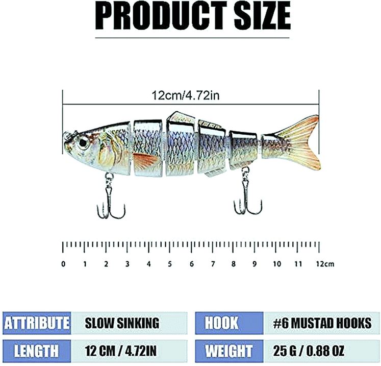 Slow Sinking Multi Jointed Swimbait