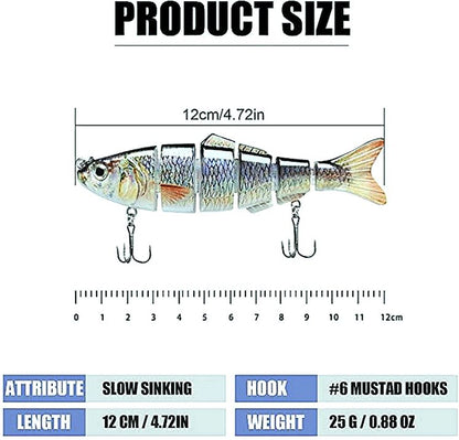 Slow Sinking Multi Jointed Swimbait