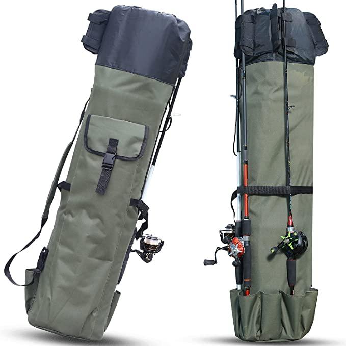 Fishing Rod Case Organizer Pole Storage Bag Fishing Rod and Reel Organizer for Travel