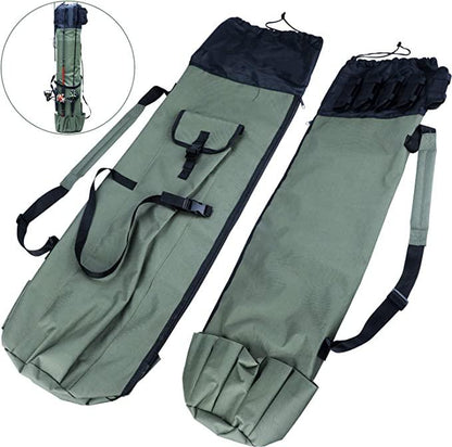 Fishing Rod Case Organizer Pole Storage Bag Fishing Rod and Reel Organizer for Travel