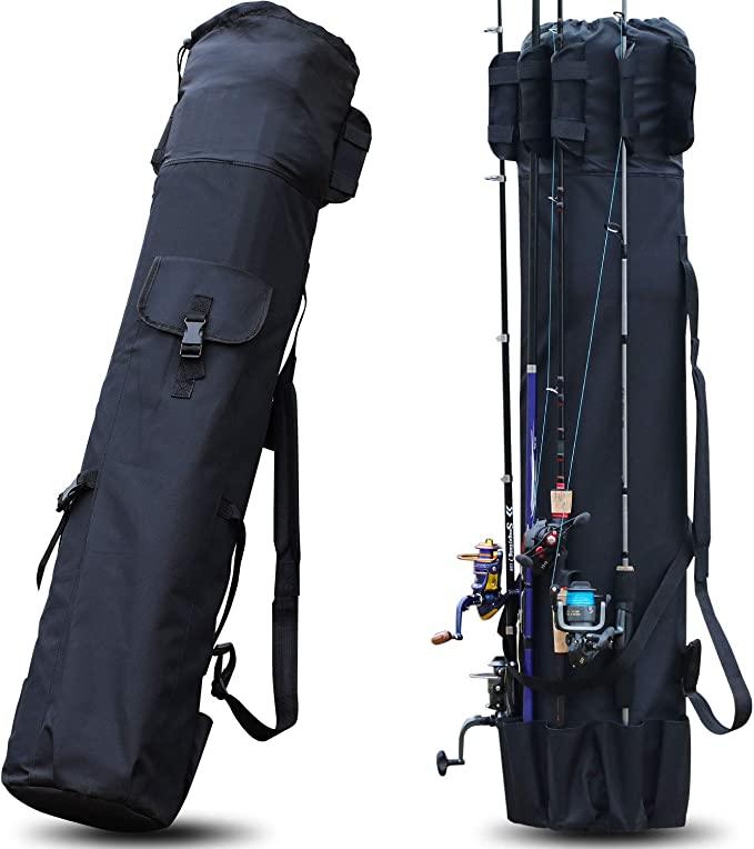 Fishing Rod Case Organizer Pole Storage Bag Fishing Rod and Reel Organizer for Travel