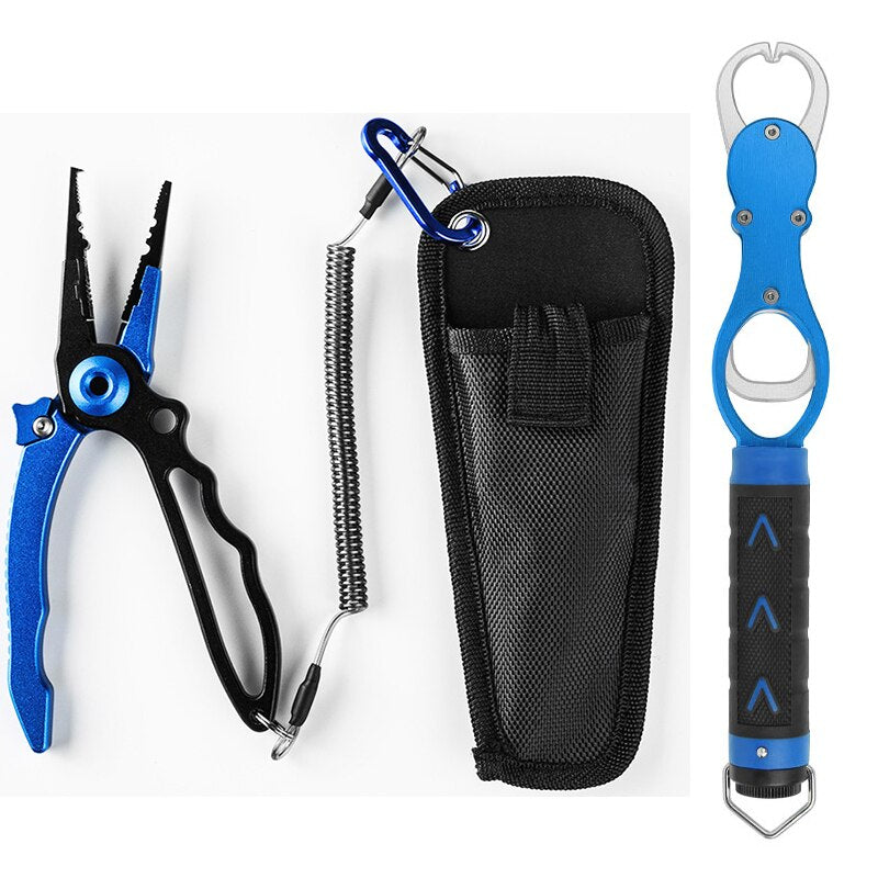 FISHINGHUB- Aluminum Alloy Fishing Pliers Multifunctional Hooks Tackle Pliers