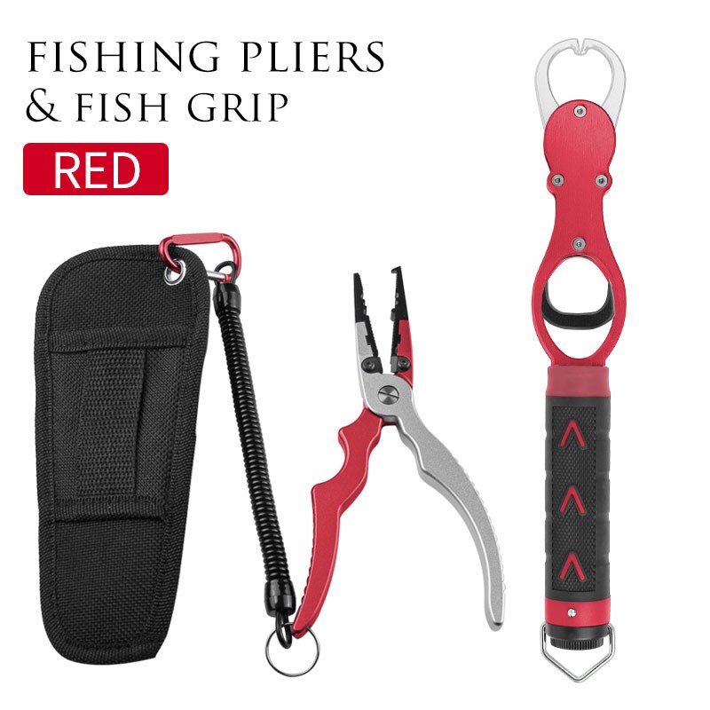 FISHINGHUB- Best Aluminum Alloy Fishing Pliers Grip Set Fishing Tackle Hook