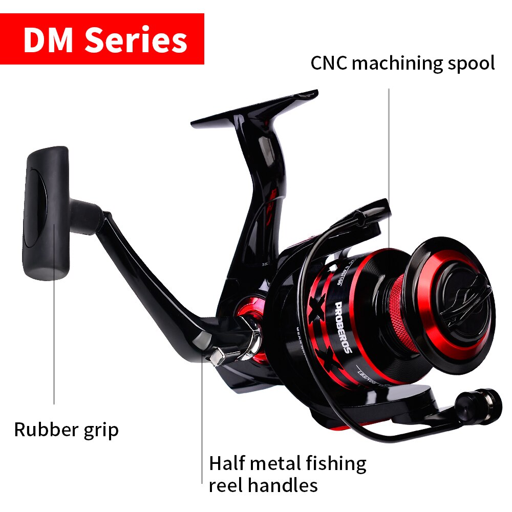 FISHINGHUB-Spinning Fishing Reel for Saltwater Carp with CNC Machined Metal Spool