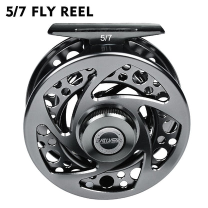 Fly Fishing Reel 5/7-7/9-9/10 WT Aluminum CNC Machine Cut Large Arbor Die Casting