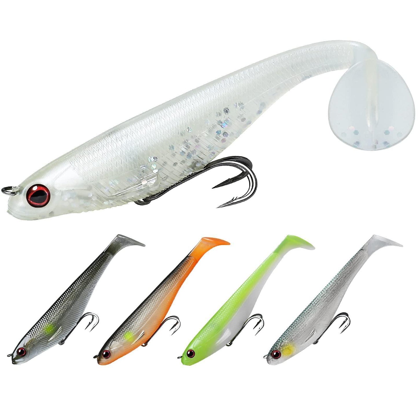 Shad Swimbait Paddle Tail Fishing Lure for Bass