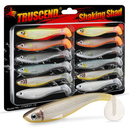 Shad Swimbait Paddle Tail Fishing Lure for Bass