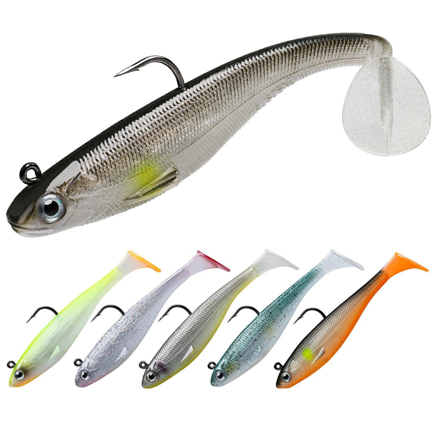 Shad Swimbait Paddle Tail Fishing Lure for Bass