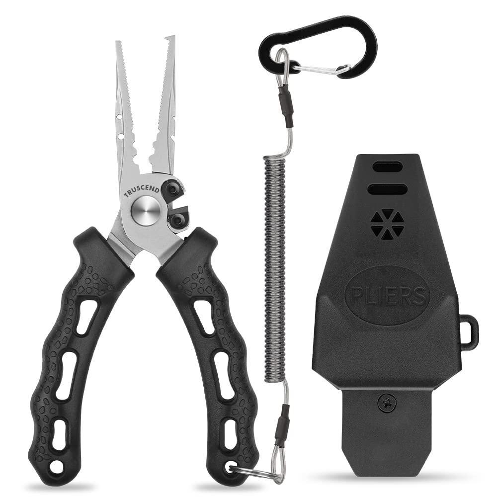 Stainless Fishing Pliers Set with Sheath Lanyard