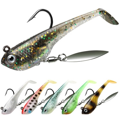 Tadpole Lure Paddle Tail Swimbait Lure for Bass